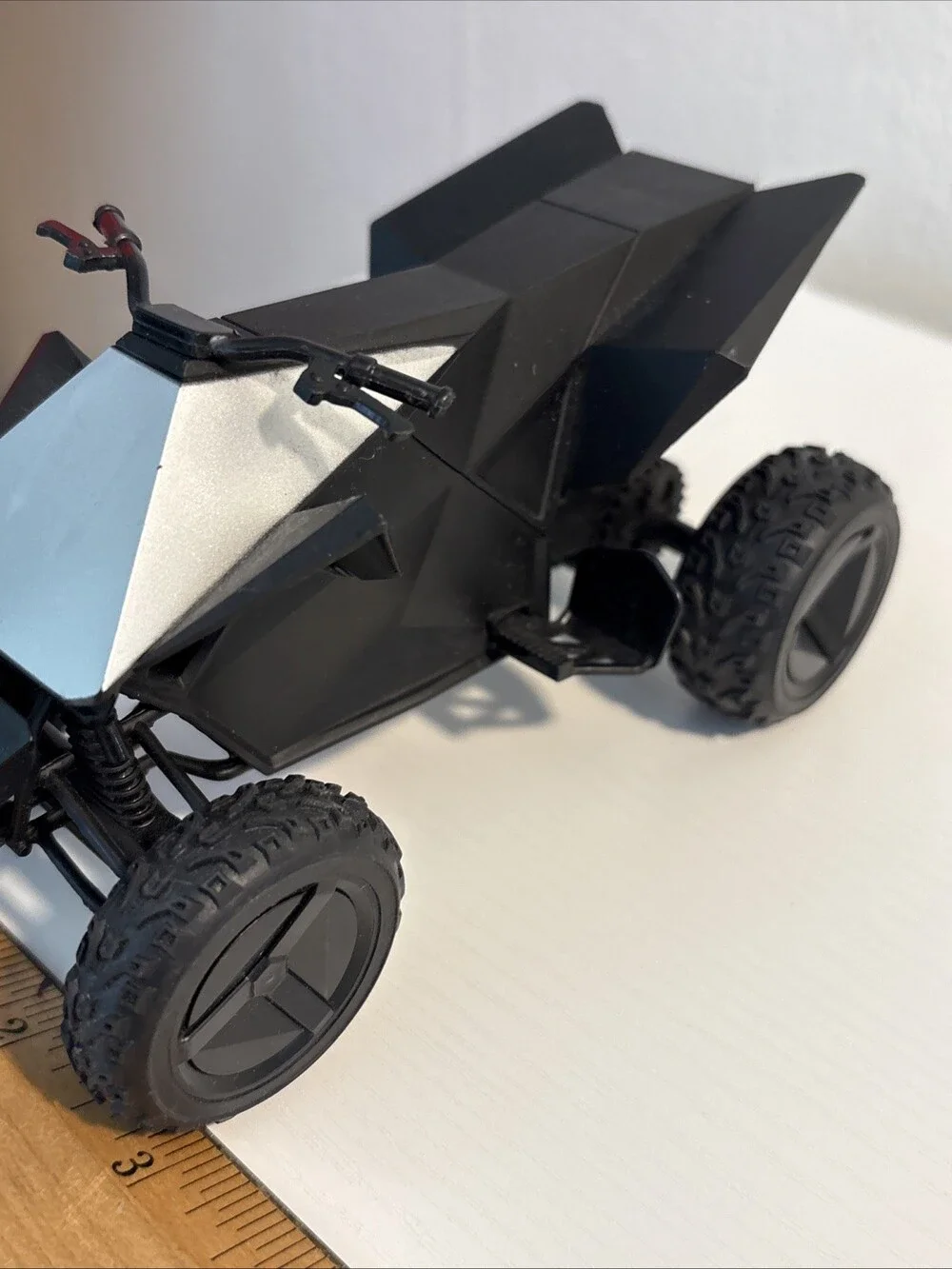 Tesla 3D Printed Style Cyber Quad Atv Toy 5” Plastic Toy